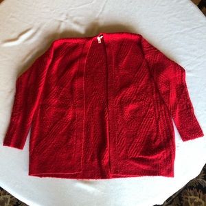 Anthropologie, Red Cardigan, size L